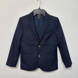 J Crew Crewcut Boy Youth Thompson Blazer Jacket Size 8 Blue FA22 D028 -1